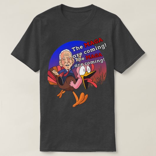 Biden Midnight Ride MAGA wordt volwassen kostuum T-shirt (Design voorkant)