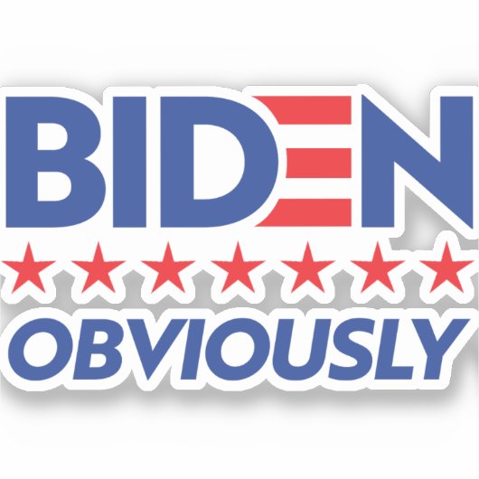 Biden, natuurlijk sticker (Voorkant)