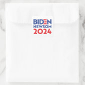 Biden Newsom 2024 Vierkante Sticker (Tas)