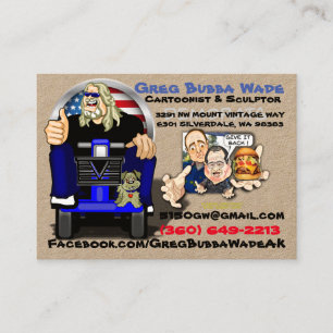 BIDEN OBAMA BIZ CARD BACK CARTOON VISITEKAARTJE