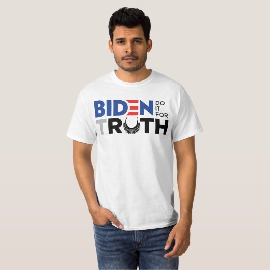 Biden omdat RBG 87 is! T-shirt (Voorkant volledig)