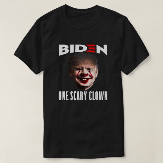 Biden One Scary Clown | Anti Joe Biden Dark T-shirt (Design voorkant)