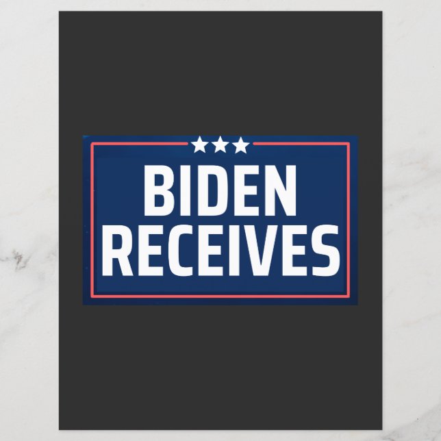 Biden ontvangt (Voorkant)