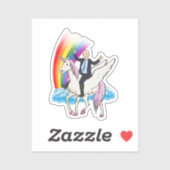 Biden op een eenhoorn sticker (Vel)