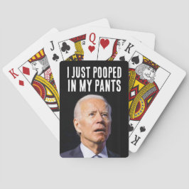 BIDEN POOPED IN BROEK KERSTMIS POKERKAARTEN