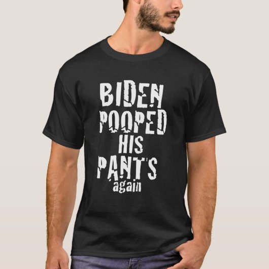 Biden poopte opnieuw tegen President Joe St. T-shirt (Voorkant)