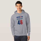 Biden president 46 hoodie (Voorkant volledig)
