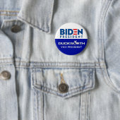 Biden President Duckworth Vice President Ronde Button 5,7 Cm (In situ)