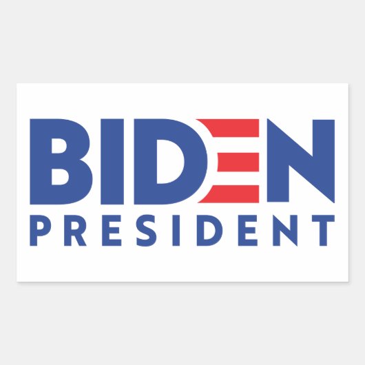 Biden President Rechthoekige Sticker (Voorkant)