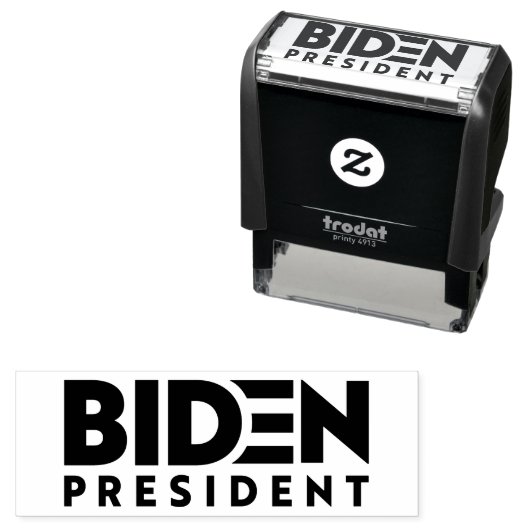 Biden President Zelfinktende Stempel (In situ)