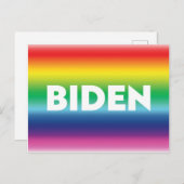 "Biden" Pride lgbtq lgbt regenboog kleuren Briefkaart (Voorkant / Achterkant)