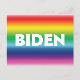 "Biden" Pride lgbtq lgbt regenboog kleuren Briefkaart