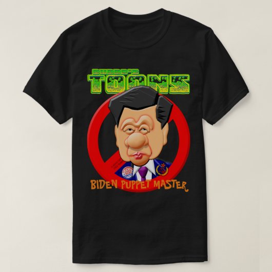 BIDEN PUPPET MASTER - PRESIDENT XI T-SHIRT (Design voorkant)