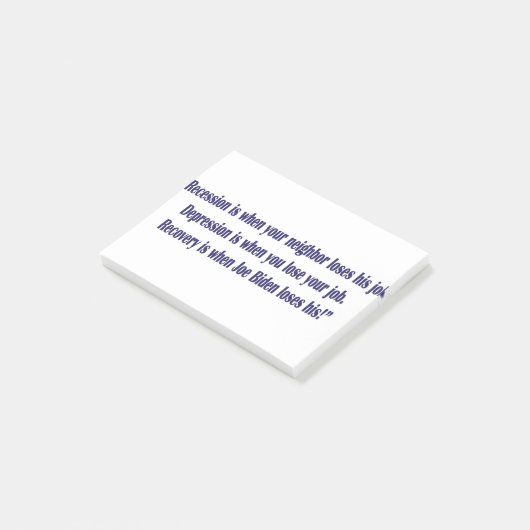 Biden-Recession- Post-it® Notes (Schuin)