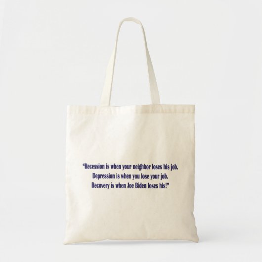 Biden-Recession- Tote Bag (Voorkant)