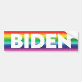 Biden-regenboogpride lgbtq lgbt bumpersticker (Voorkant)