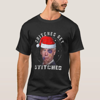 Biden Santa Snitches krijgen Stitny Kerstmis T-shirt