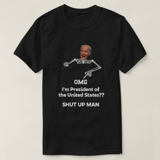 Biden Skeleton ik ben President van de Verenigde S T-shirt (Design voorkant)