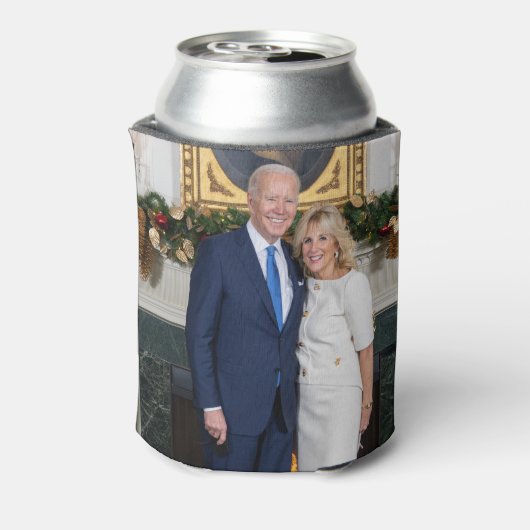 Biden State of the Christmas Union Blikjeskoeler (Blikje Achterkant)