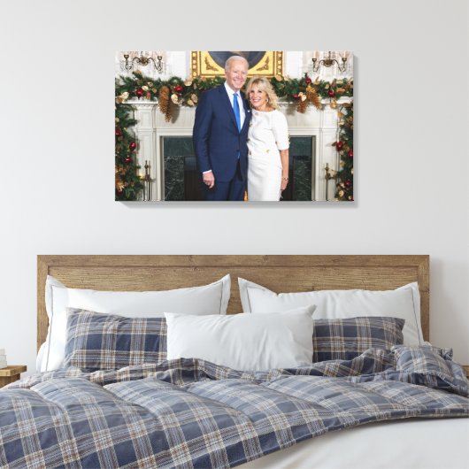Biden State of the Christmas Union Canvas Afdruk (Insitu (Slaapkamer))