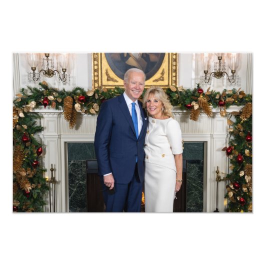 Biden State of the Christmas Union Foto Afdruk (Voorkant)