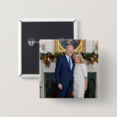 Biden State of the Christmas Union Vierkante Button 5,1 Cm (Voorkant /achterkant)