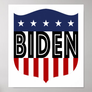 BIDEN sterren en strepen Poster