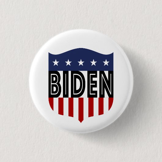 BIDEN sterren en strepen Ronde Button 3,2 Cm (Voorkant)