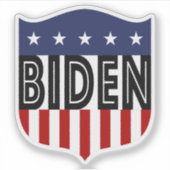 BIDEN sterren en strepen Sticker (Voorkant)