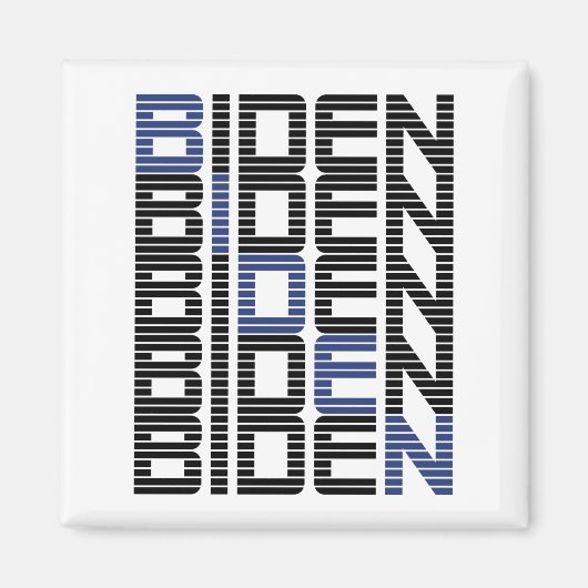 Biden-tekststapels Magneet (Voorkant)