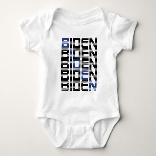 BIDEN-tekststapels Romper (Voorkant)