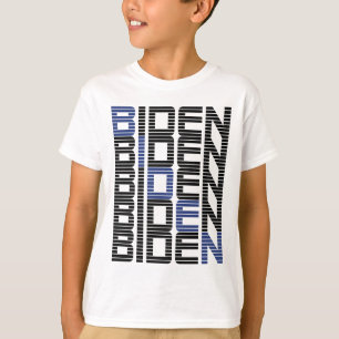 BIDEN-tekststapels T-shirt