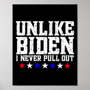 Biden trekt grap die politiek embarrasserend is op poster