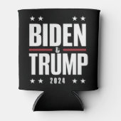 Biden Trump 2024 Grappige verkiezing Presidentiële Blikjeskoeler (Voorkant)