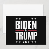 Biden Trump 2024 Grappige verkiezing Presidentiële Kaart (Voorkant / Achterkant)