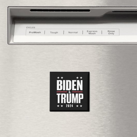 Biden Trump 2024 Grappige verkiezing Presidentiële Magneet (Insitu (Vaatwasser))