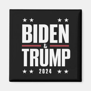 Biden Trump 2024 Grappige verkiezing Presidentiële Magneet