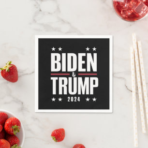 Biden Trump 2024 Grappige verkiezing Presidentiële Servet