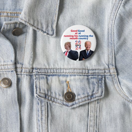 Biden Trump Rematch Ronde Button 5,7 Cm (In situ)