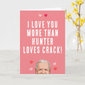 Biden Valentine - Ik hou meer van jou dan van Hunt Kaart (Gele Bloem)