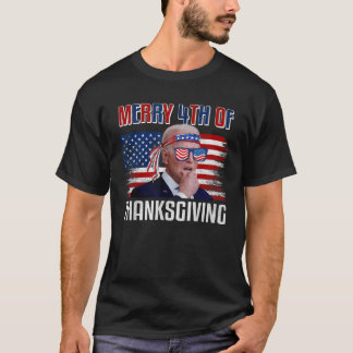 Biden verbaasde Merry 4th van Thanksgiving 4th of T-shirt