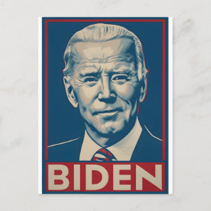 Biden verkiezing 2024 Retro politiek Briefkaart