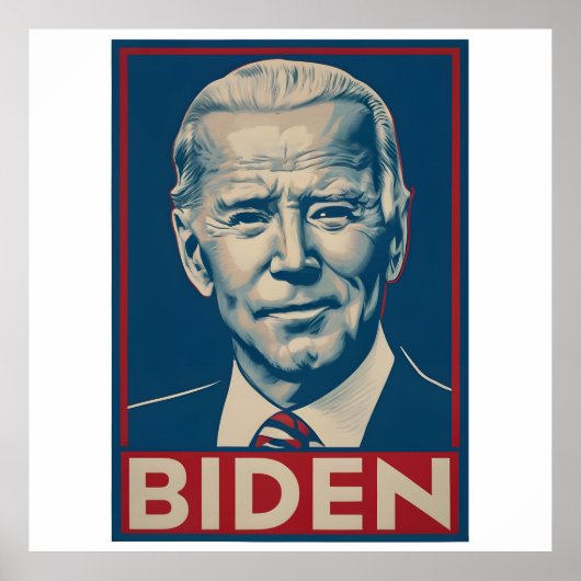 Biden verkiezing 2024 Retro politiek Poster (Voorkant)