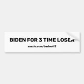 Biden voor 3-voudige einddatum bumpersticker (Voorkant)