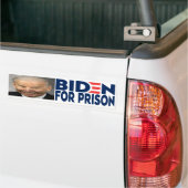 Biden voor Gevangenisfoto | Anti Joe Biden Bumpersticker (Op Truck)