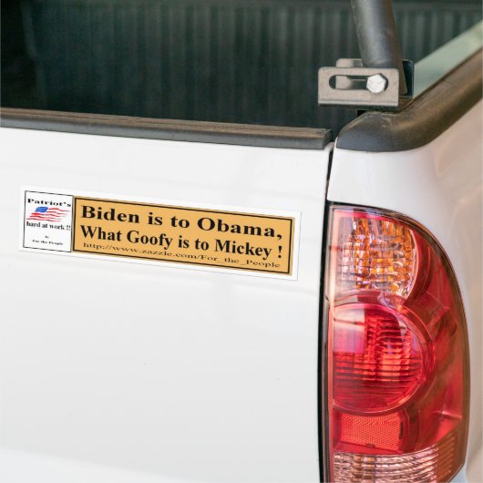 Biden voor Obama Y Bumpersticker (Op Truck)