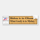 Biden voor Obama Y Bumpersticker (Voorkant)