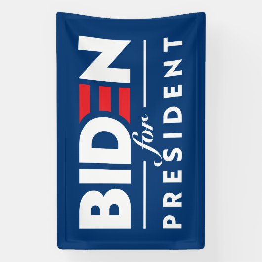 Biden voor President 2024 Spandoek (Verticaal)
