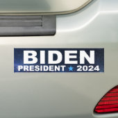 Biden voor President 2024-stervelbumper sticker (Op auto)