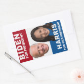 BIDEN voor President, KAMALA HARRIS voor VP Rechthoekige Sticker (Envelop)